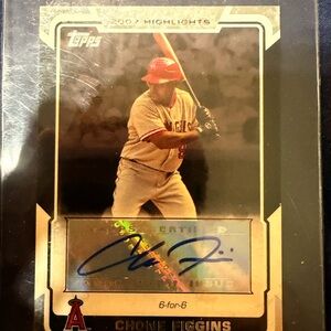 Topps 2007 chone figgins ultra rare auto card MINT condition